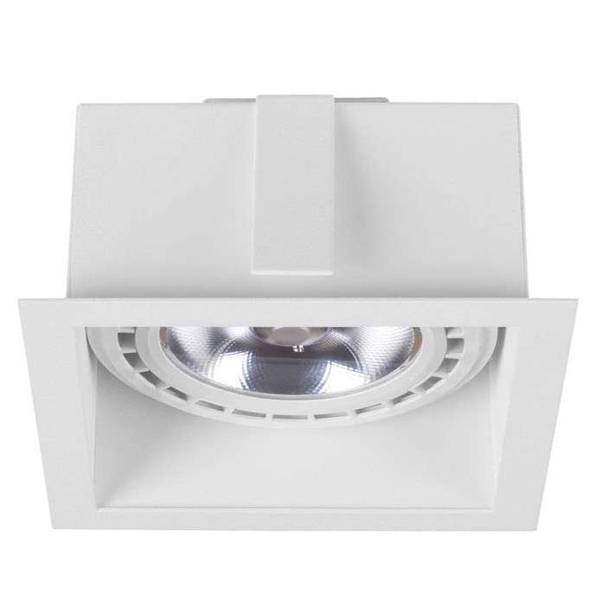 Wpust LAMPA sufitowa MOD 9417 Nowodvorski podtynkowa OPRAWA kwadratowa do zabudowy czarna