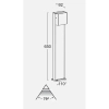Ogrodowa lampa stojąca Gemini 7104002012 LED 9,2W 3000K IP54 czarny