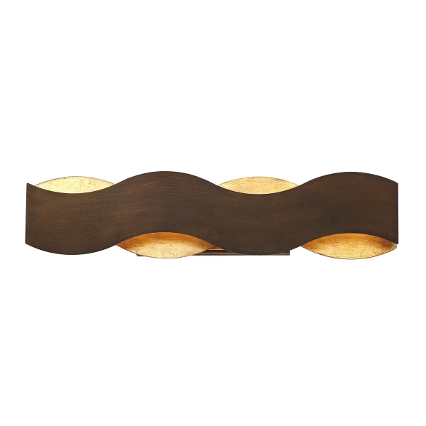 Kinkiet ścienny Vaughan QN-VAUGHAN-1W-BRZ-GD LED 35W 3000K brązowy