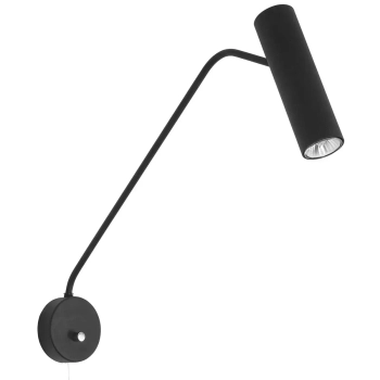 Ścienna LAMPA tuba EYE SUPER 6501 Nowodvorski metalowa OPRAWA kinkiet na wysięgniku czarny