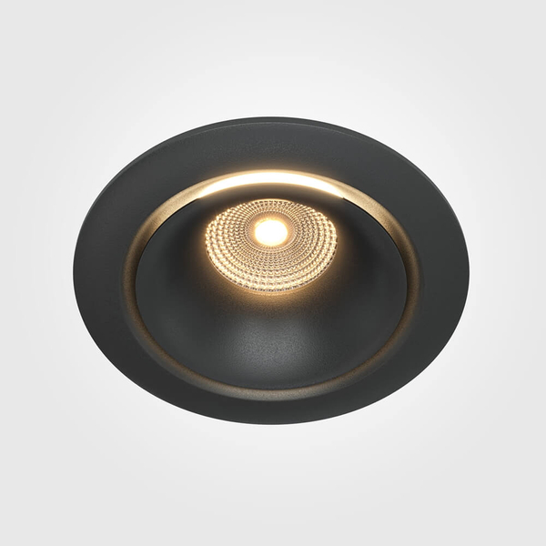 Lampa wpuszczana Yin DL031-L12W3K-D-B Maytoni LED 12W 3000K czarna