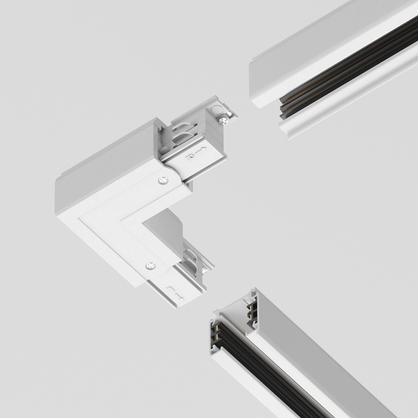 Wewnętrzne złącze-L do systemu szynowego 3-fazowego Trinity TRA005CL-31W-R Maytoni białe