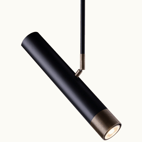 Sufitowa lampa EIDO 8266 metalowa reflektor tuba czarny patyna