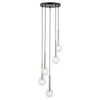 Kaskadowa lampa zawieszana Daisy 40753 Sigma bubbles przezroczysta srebrna