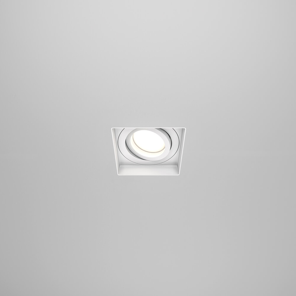 Podtynkowa lampa sufitowa z regulacją Atom DL003-01-W biały