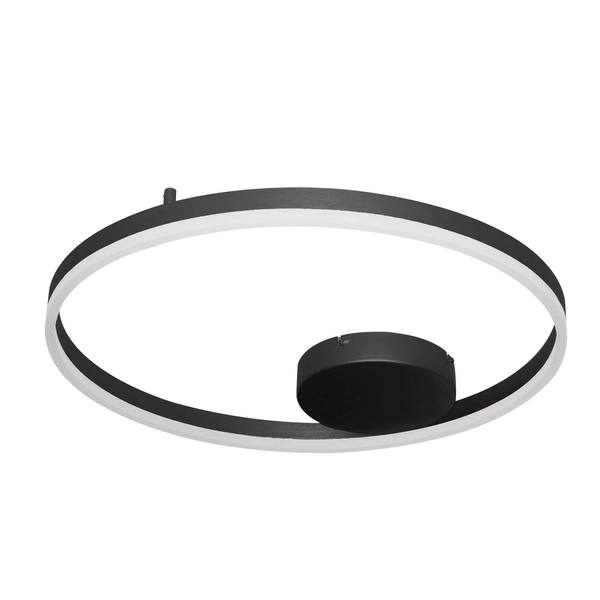 Sufitowa lampa nowoczesna Halo pierścień LED 42W 3000k czarny