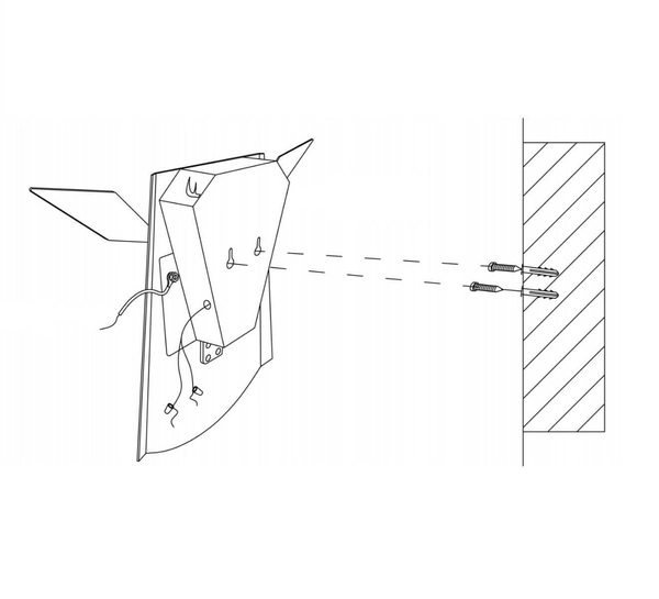 Lampa ścienna ORIGAMI DEER-W metalowa kinkiet LED 6W 3000K jeleń biały