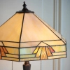 Lampa stolikowa z włącznikiem Nevada 64286 do salonu brązowa beżowa