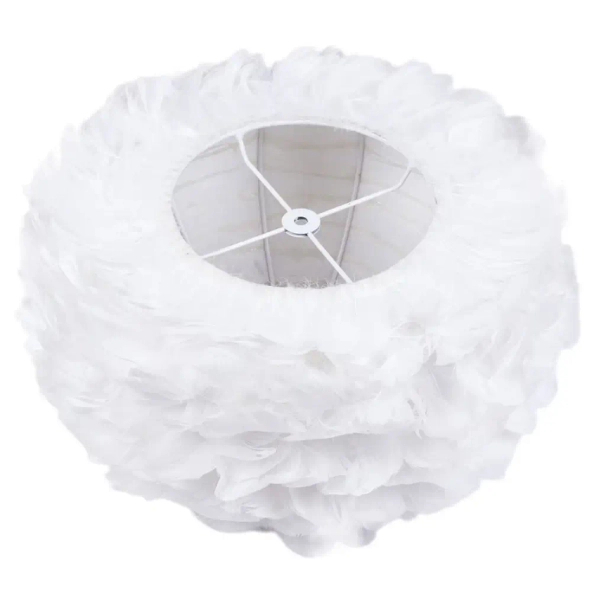 Pierzasta lampa sufitowa Feather CHUF-E27 dekoracyjny zwis dla dzieci biały