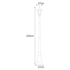 Lampa zewnętrzna Standard K-7064A/1 CZARNY ogrodowa czarna