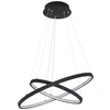 Lampa wisząca RALPH 67192-42B okrągła metalowa LED 42W 3000K zwis czarny