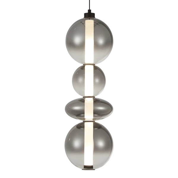 Wisząca lampa nad stół DAPHNE ML0347 LED 36W 3000K przydymiona czarna