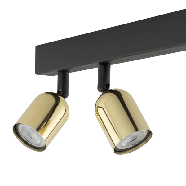 Potrójna lampa sufitowa reflektorki Top 6315 TK Lighting czarna złota