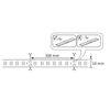 Taśma ledowa samoprzylepna 5m 323293 LED 23W RGBW 12V biała