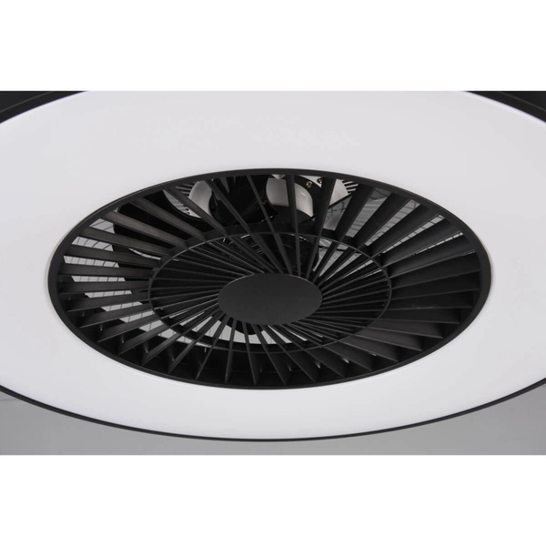 Okrągły lampowentylator sufitowy HALMSTAD R62672132 RL Light LED 40W 3000-6500K czarny