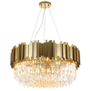 Wisząca lampa salonowa Pipe CGPIPORGCRYST45 Copel crystals mosiądz