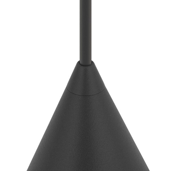 Zwieszana lampa stożkowa ZENITH 11454 do salonu jedwabisty grafit