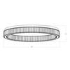 Ściemnialna lampa sufitowa SPARK AZ5786 LED 72W 3000K złota