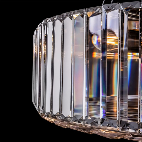 Okrągła lampa wisząca Recinto MOD080CL-08CH Maytoni kryształ chrom