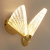 Ozdobny kinkiet ścienny Bee ST-W0612-1S LED 7W 3000K motyl szkło złoty