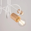 Potrójna lampa sufitowa EMBER SL.1474 biało-drewniana 3xE27