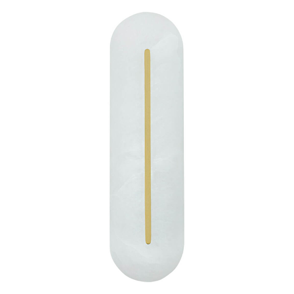 Ściemnialna lampa ścienna 2546 LED 14W 3000K alabaster mosiądz