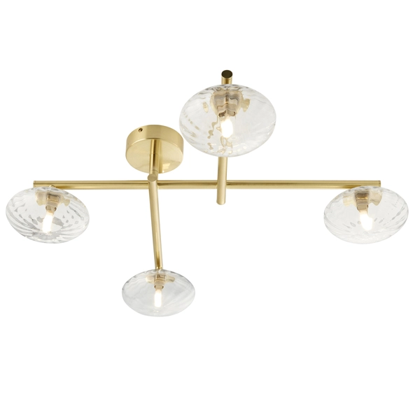 Lampa przysufitowa balls L&-195009 Light& molekuły IP44 mosiądz OUTLET