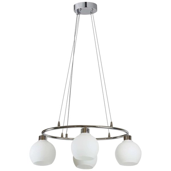 Wisząca lampa JOSH 34-72665 industrialny szklane kule balls chrom białe