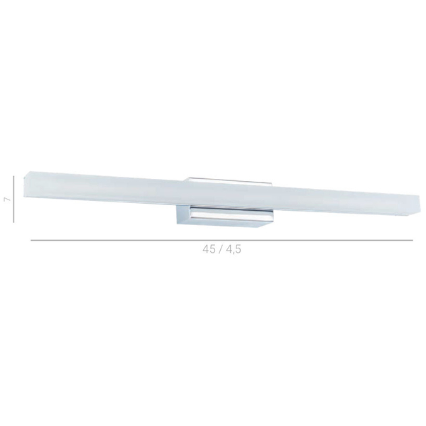 Obrazowa LAMPA ścienna SPARROW 3147/66LED Italux kinkiet OPRAWA nad lustro IP21 galeryjka LED 66W 3000K biała