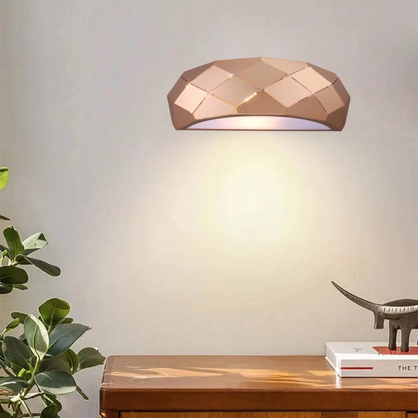 Półokrągła lampa ścienna Reus LP-8069/1W GD Light Prestige złota