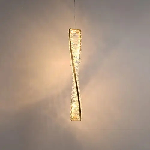 Kryształowa lampa wisząca Bohemia CGBOHEMIA50 LED 10W 3000K mosiądz