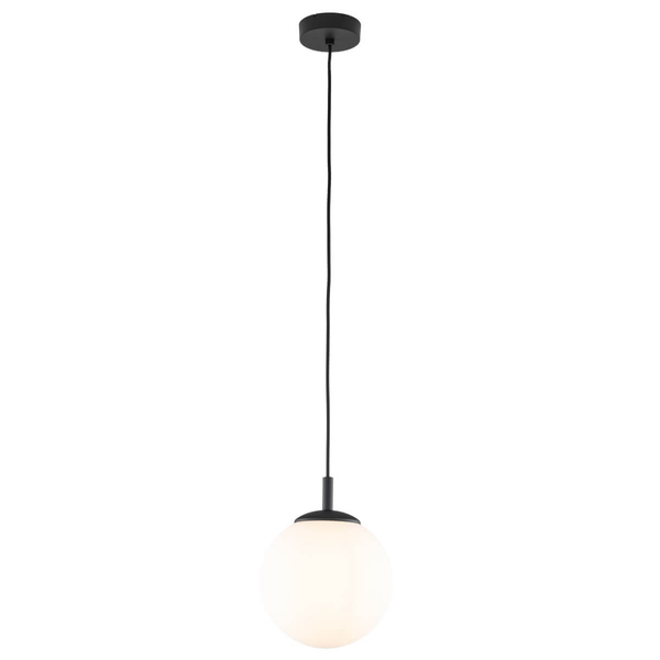Lampa wisząca Esme 5669 ball do kuchni metalowa biała czarna