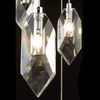 Lampa wisząca z kryształkami Crystal CRY1250 Dar Lighting przezroczysta srebrna
