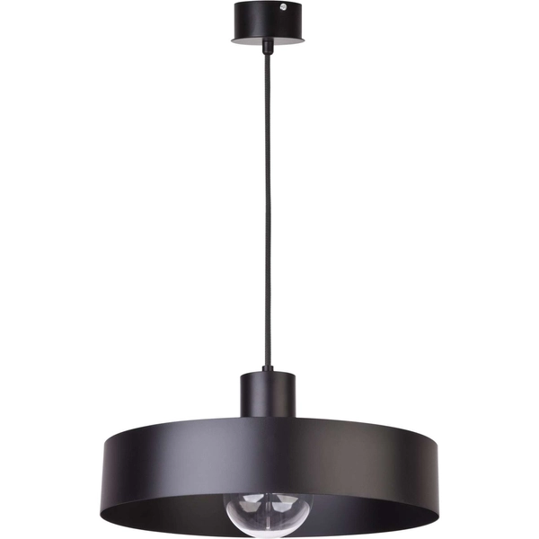 Metalowa LAMPA wisząca RIF 30895 Sigma okrągła OPRAWA zwis czarny