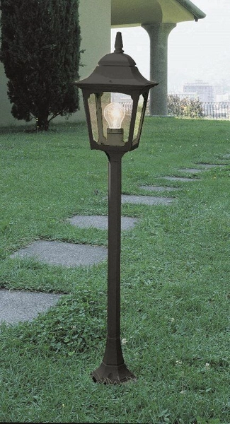 Latarnia stojąca ogrodowa Chapel CP5-BLACK Elstead szklana czarna