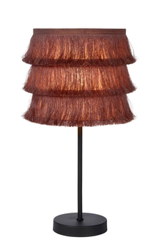 Lampa stołowa z frędzlami Togo 10507/81/66 Lucide boho różowa