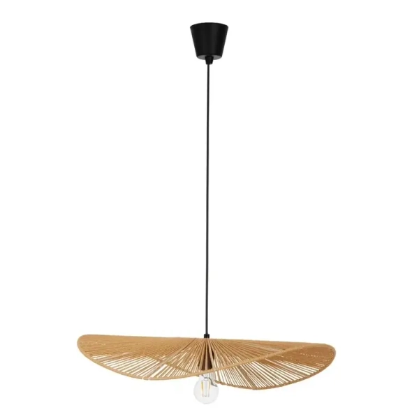 Wisząca lampa boho ANVOLTO LE45372 sznurek naturalny