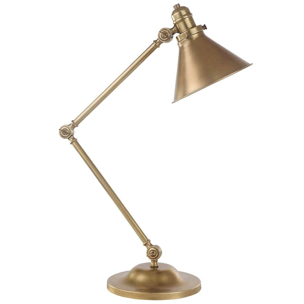 Stołowa LAMPA loftowa PROVENCE PV-TL-PN Elstead industrialna LAMPKA biurkowa stojąca metalowa nikiel