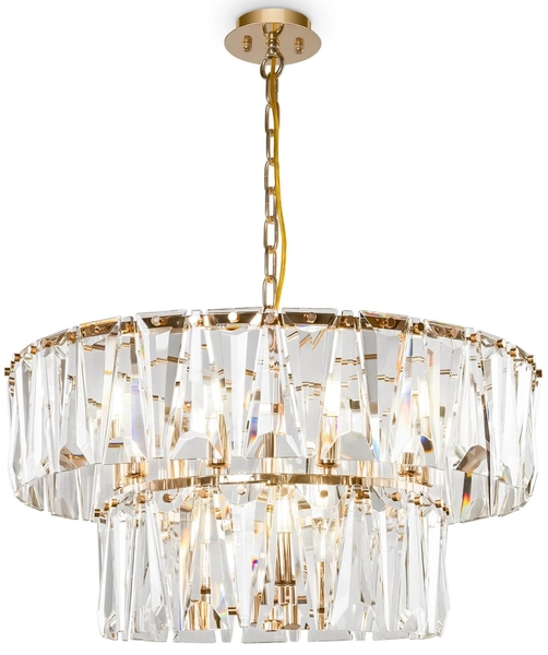 Regulowana lampa wisząca Puntes MOD043PL-12G crystal przeźroczysta