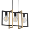 Salonowa LAMPA wisząca EDEN 32234 Sigma metalowy zwis do jadalni czarny złoty