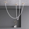 Salonowa wisząca lampa Skyline LWSL-WW-3M LED 60W 3000K wężyk złoty