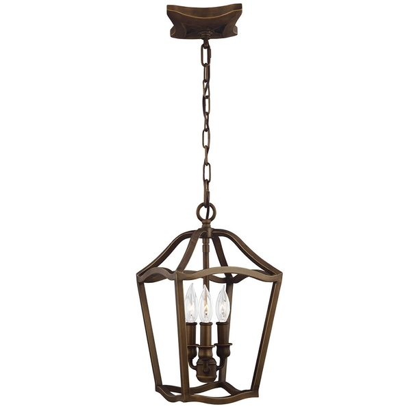 Lampa wisząca na łańcuchu Yarmouth FE-YARMOUTH-3P vintage mosiądz