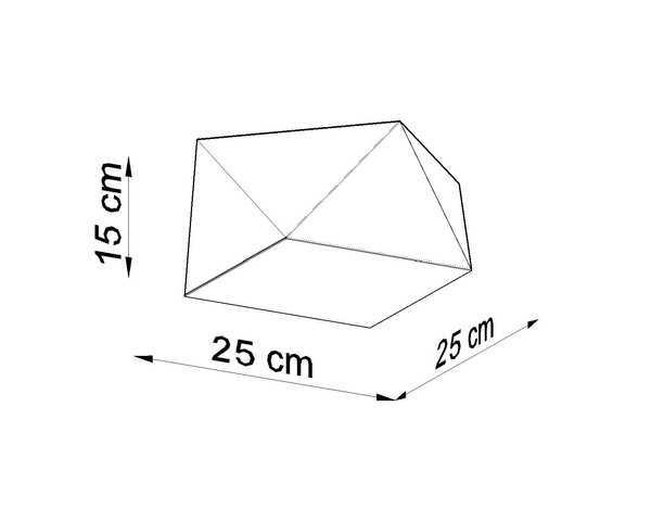 LAMPA sufitowa SL.0688 geometryczna OPRAWA natynkowa srebrna