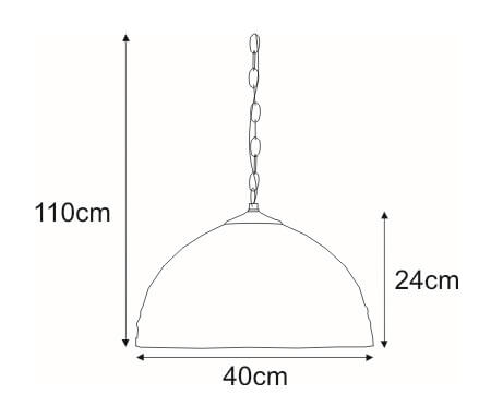Wisząca lampa Sargan K-P161551 na łańcuchu multikolor