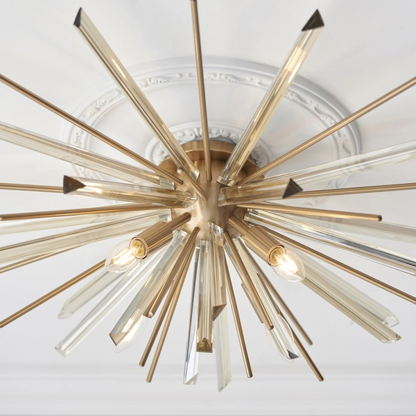 Dekoracyjna lampa sufitowa L&-181937 Light& sticks słońce mosiądz