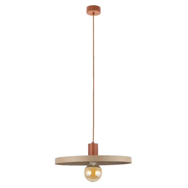 Industrialna lampa wisząca Sila 10955 żarówka na kablu ceglany