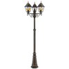 Metalowa lampa uliczna Janel 90985A86 latarnia potrójna złoty czarny