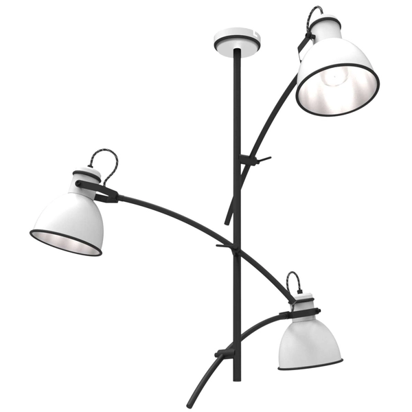 Lampa wisząca ZUMBA 33-72061 metalowa regulowane sticks białe czarne