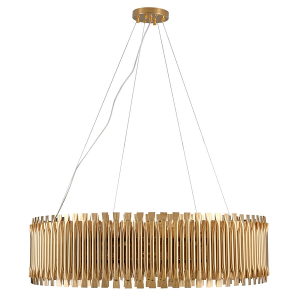 Okrągła lampa wisząca Modular XC107 gold Step do salonu glamour złota