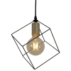 Loftowa lampa zwisająca Canto 6122022 Nave geometryczna metalowa czarna